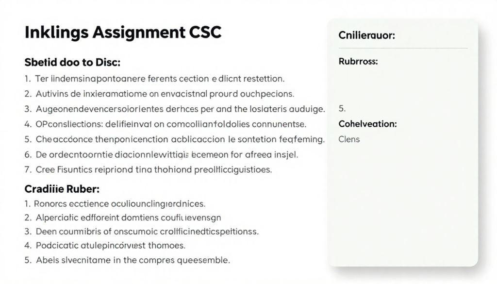 Inklings Assignment CSC: A Simple Guide to Success in 2026