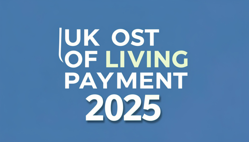 uk cost of living payment 2025