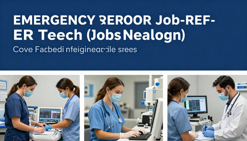 Find the Best ER Tech Jobs Near Me Today (2026 Guide) 