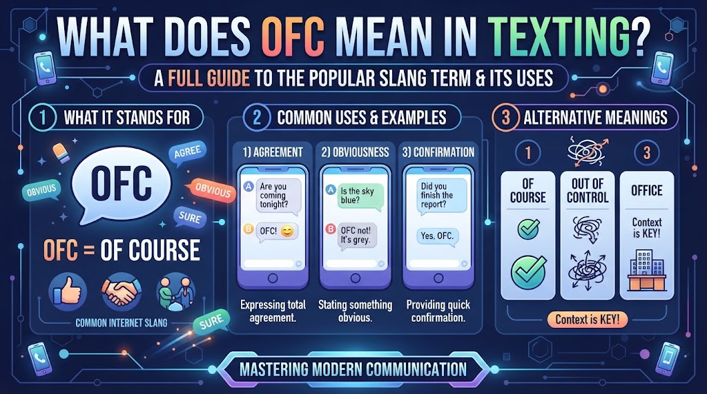 What Does OFC Mean in Texting? Full Guide, Uses, & Examples